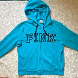 Pink zip up hoodie